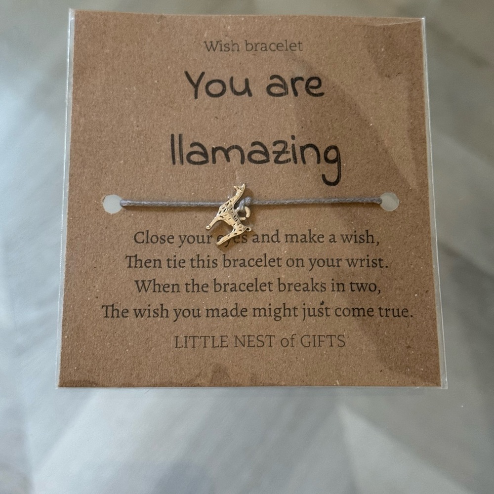 Llama Charm Bracelet - Silver